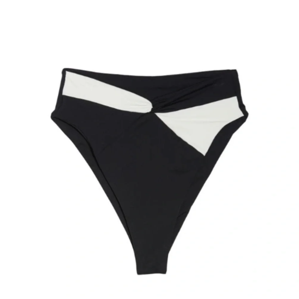NWT L*Space Ringo Top & Nancy Lee Color Block Bottoms 2 Pc. Bikini Set S…